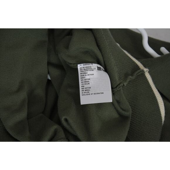 J.W. Anderson Uniqlo Green Tri-Blend Collared Pullover Polo Shirt Mens Small - Picture 5 of 5